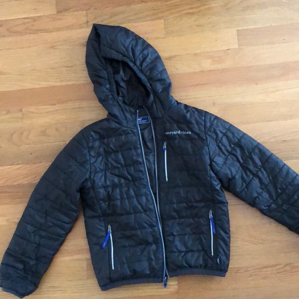 Boys black puffer vineyard vines jacket